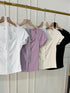 Wide Neck Button Down Lace Detail Tops